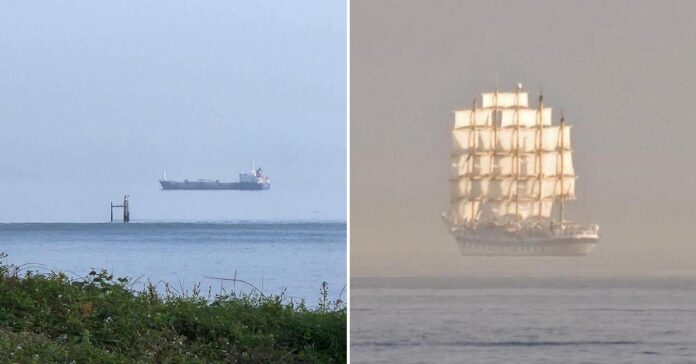 Why the Ship Looks Like It’s in the Sky.